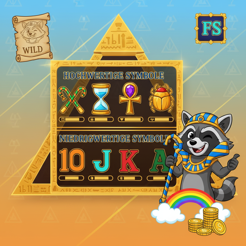 Le Pharaoh Auszahlungstabelle — alle Symbole und Multiplikatoren