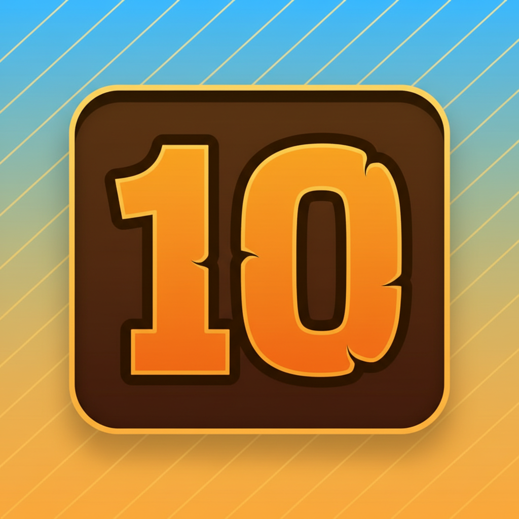 Zehn Kartensymbol in Le Pharaoh