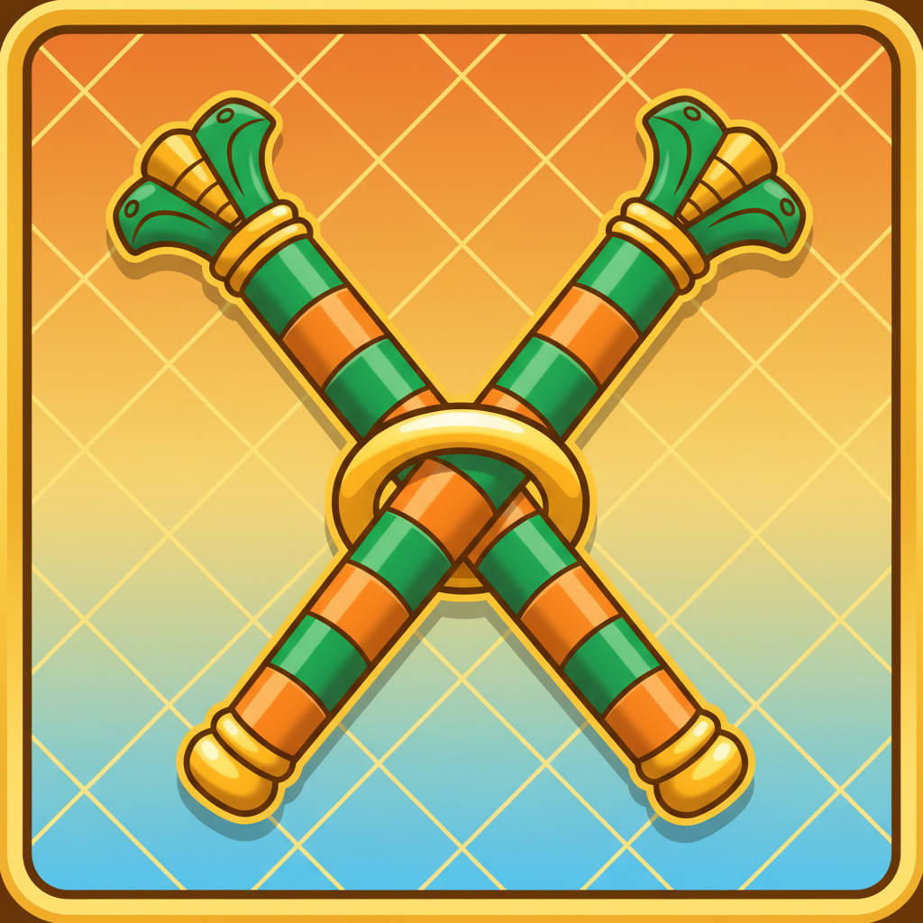 Gekreuzte Zepter in Le Pharaoh — zahlen 8x maximum