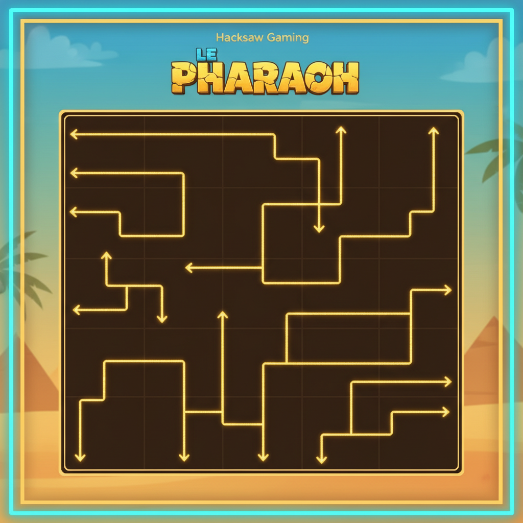 Le Pharaoh 6x5 Walzenraster mit 19 Gewinnlinien Übersicht